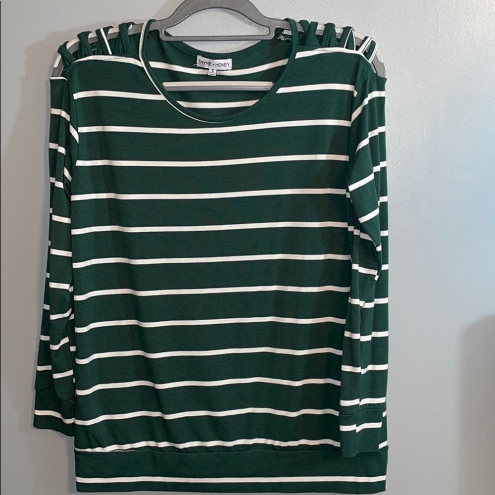 Thyme + Honey Striped Blouse